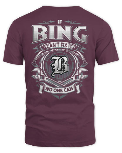 BING AP81-K4-626 - Personalized Ahmed Quote Apparel “If Ahmed Can't Fix It, No One Can” - Unisex Standard T-Shirt - Maroon