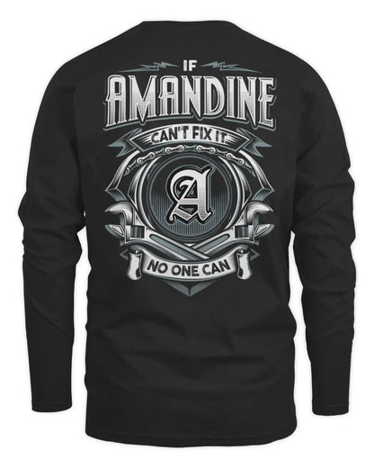 AMANDINE AP81-K4-626 - Personalized Ahmed Quote Apparel “If Ahmed Can't Fix It, No One Can” - Men's Long Sleeved T-Shirt - Black