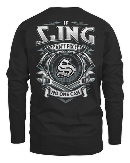 SJNG AP81-K4-626 - Personalized Ahmed Quote Apparel “If Ahmed Can't Fix It, No One Can” - Men's Long Sleeved T-Shirt - Black