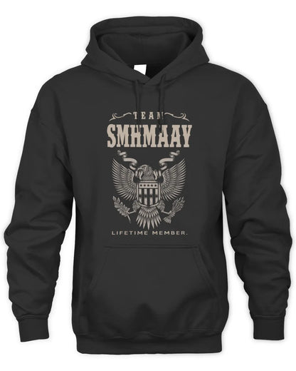 SMHMAAY TP06-K82 – Personalized Classic Style Apparel “Team NAME Lifetime Member” - Unisex Hoodie - Black