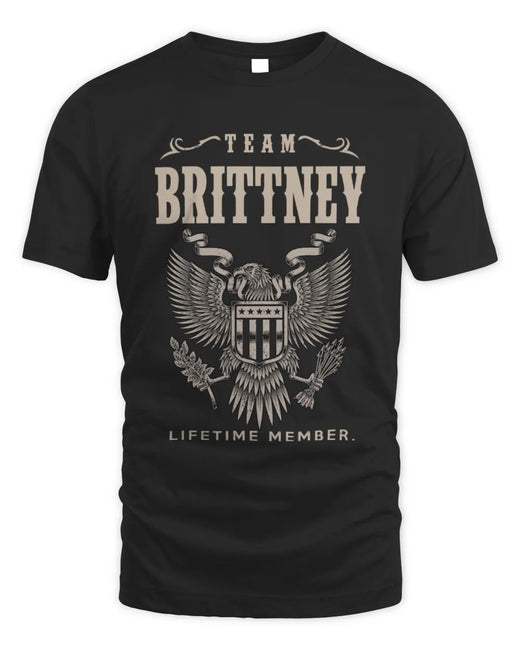 BRITTNEY TP06-K82 – Personalized Classic Style Apparel “Team NAME Lifetime Member”