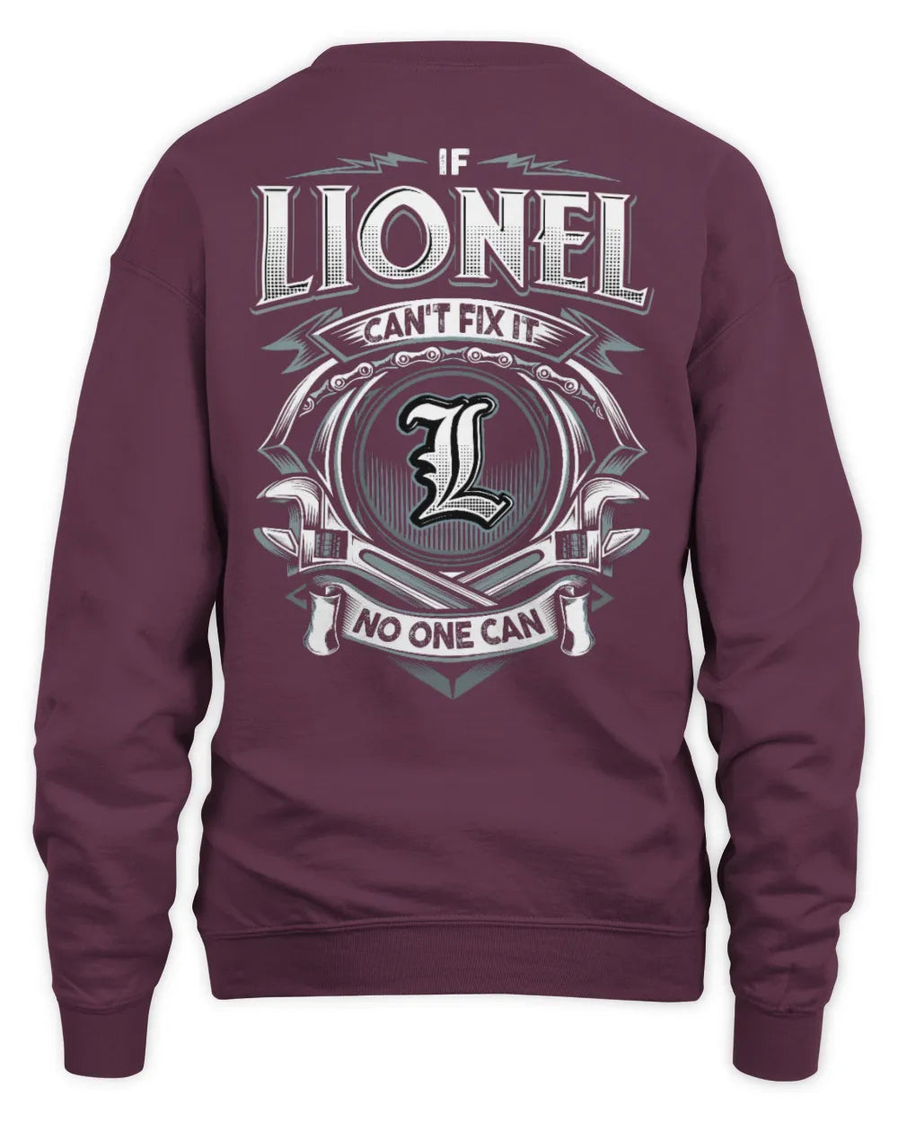 LIONEL AP81-K4-626 - Personalized Ahmed Quote Apparel “If Ahmed Can't Fix It, No One Can” - Unisex Sweatshirt - Maroon