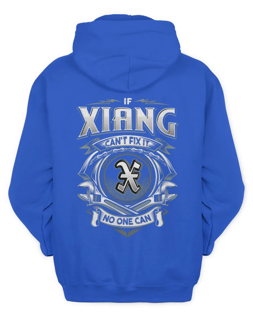 XIANG AP81-K4-626 - Personalized Ahmed Quote Apparel “If Ahmed Can't Fix It, No One Can” - Unisex Hoodie - Royal