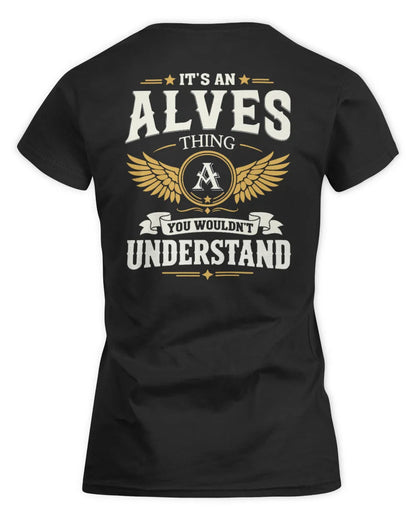 ALVES KT06-M008 It’s a [NAME] Thing – You Wouldn’t Understand | Personalized Vintage T-Shirt - Women's Standard T-Shirt - Black