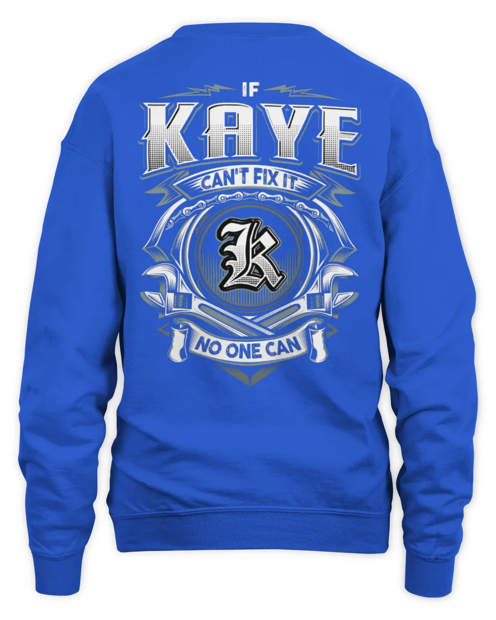 KAYE AP81-K4-626 - Personalized Ahmed Quote Apparel “If Ahmed Can't Fix It, No One Can” - Unisex Sweatshirt - Royal