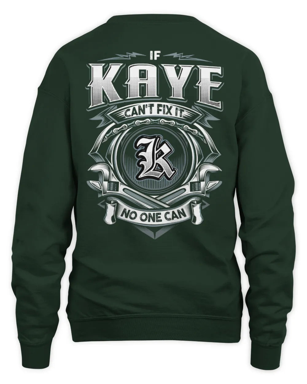 KAYE AP81-K4-626 - Personalized Ahmed Quote Apparel “If Ahmed Can't Fix It, No One Can” - Unisex Sweatshirt - Forest Green