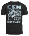 CEN AP62-K4-666 - Personalized Fierce Wolf Quote Apparel “If You Kick Me When I’m Down, You Better Pray I Don’t Get Up”