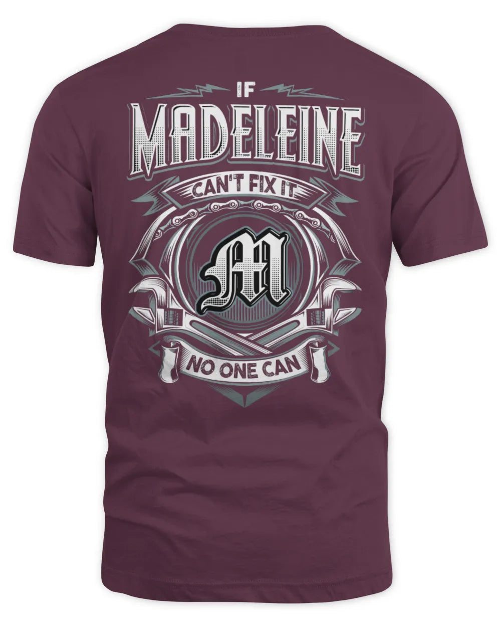 MADELEINE AP81-K4-626 - Personalized Ahmed Quote Apparel “If Ahmed Can't Fix It, No One Can” - Unisex Standard T-Shirt - Maroon