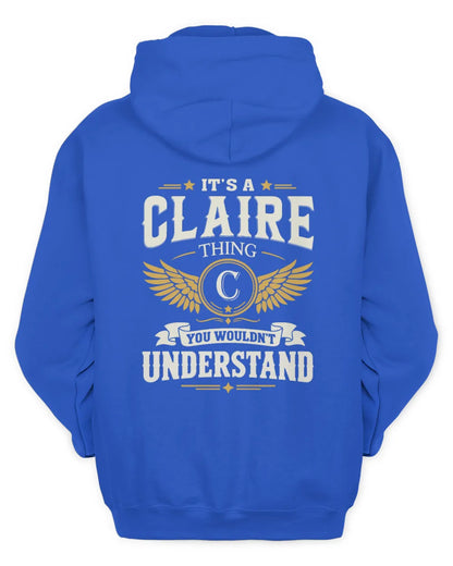 CLAIRE KT06-M008 It’s a [NAME] Thing – You Wouldn’t Understand | Personalized Vintage T-Shirt - Unisex Hoodie - Royal