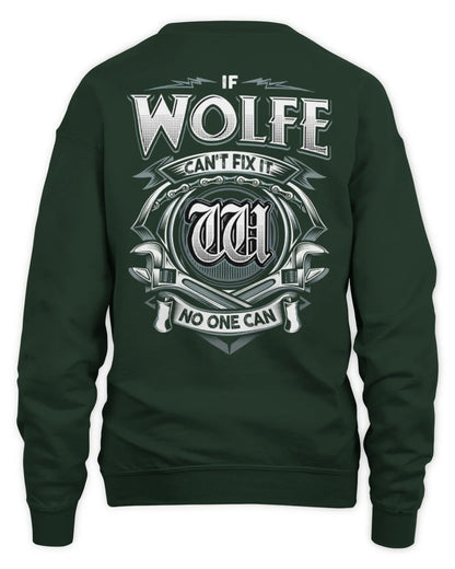 WOLFE AP81-K4-626 - Personalized Ahmed Quote Apparel “If Ahmed Can't Fix It, No One Can” - Unisex Sweatshirt - Forest Green
