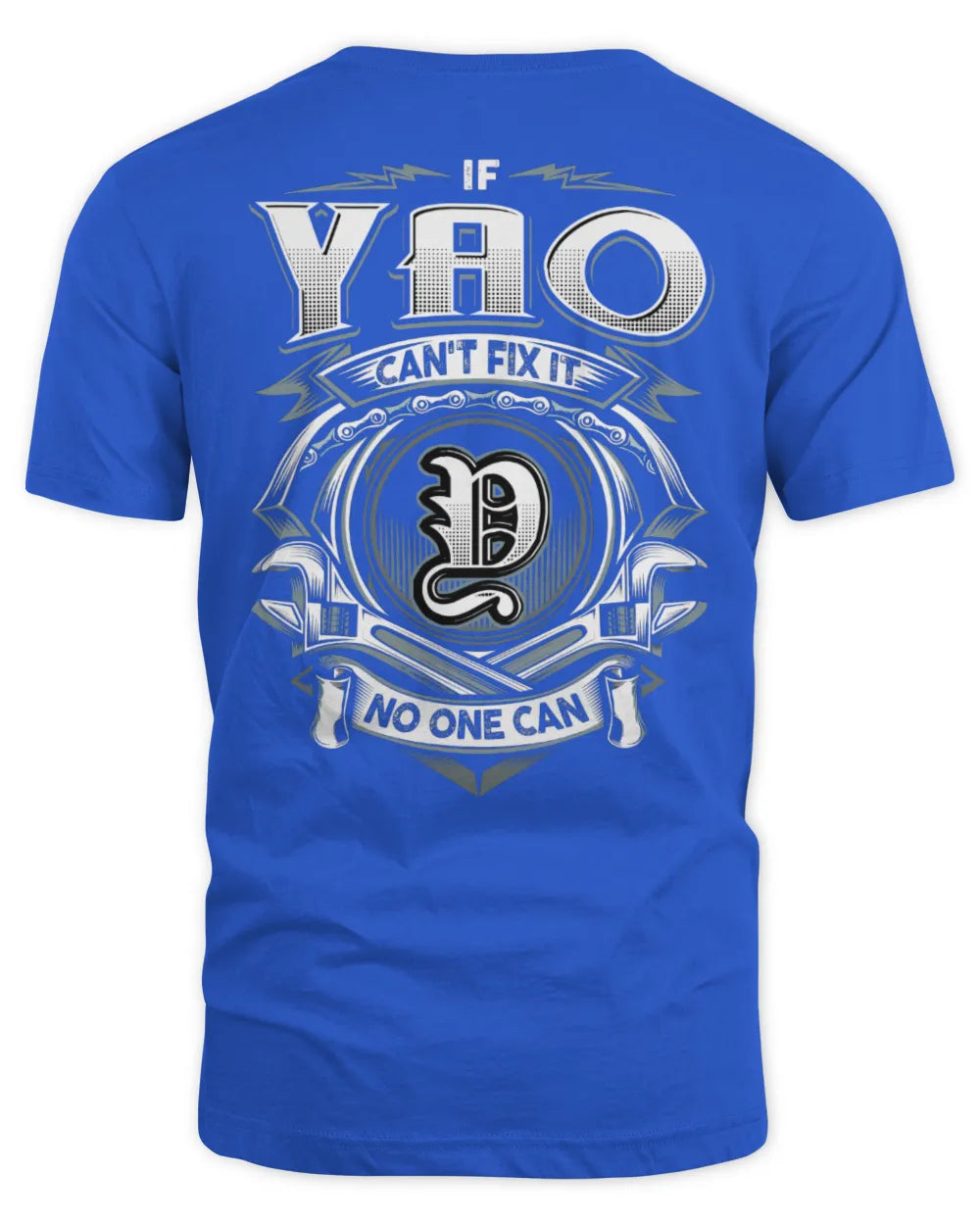 YAO AP81-K4-626 - Personalized Ahmed Quote Apparel “If Ahmed Can't Fix It, No One Can” - Unisex Standard T-Shirt - Royal