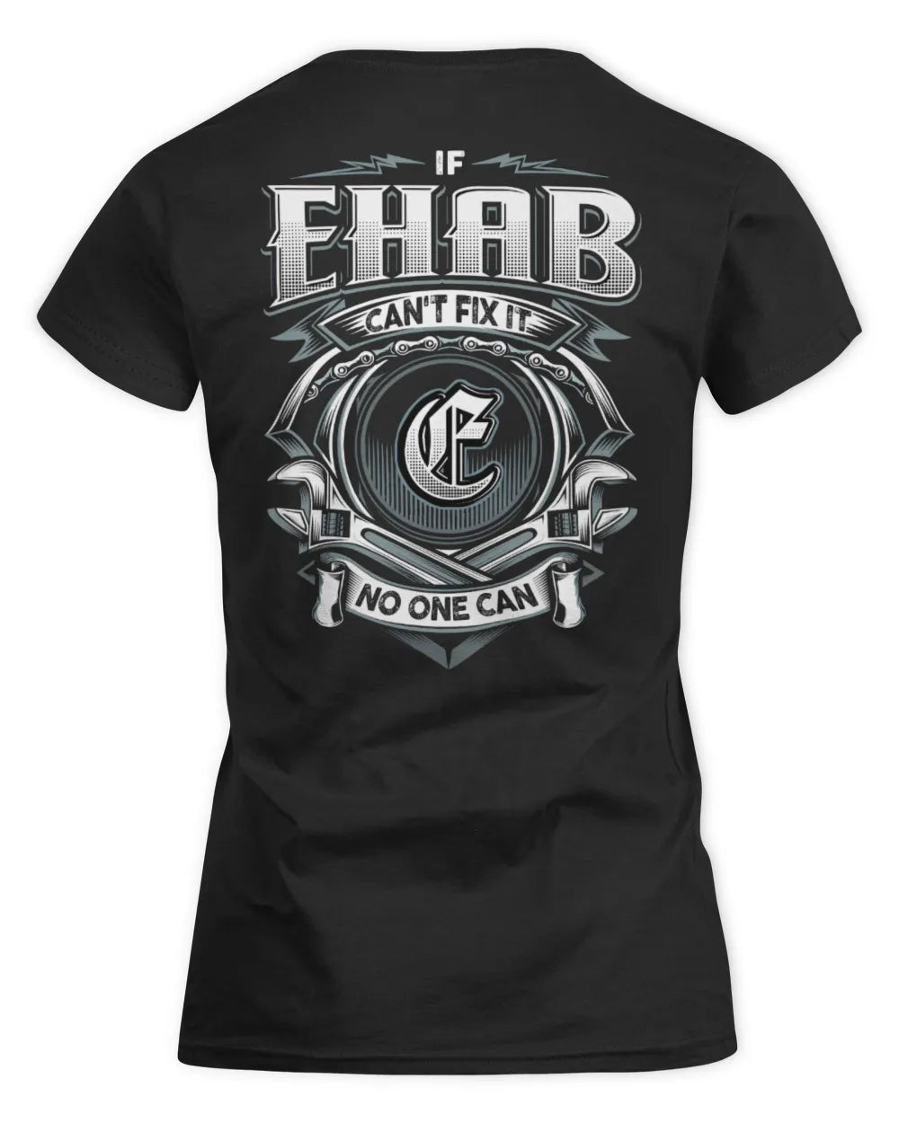 EHAB AP81-K4-626 - Personalized Ahmed Quote Apparel “If Ahmed Can't Fix It, No One Can” - Women's Standard T-Shirt - Black