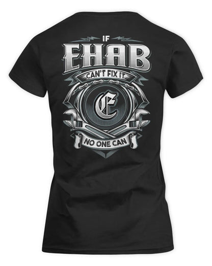 EHAB AP81-K4-626 - Personalized Ahmed Quote Apparel “If Ahmed Can't Fix It, No One Can” - Women's Standard T-Shirt - Black