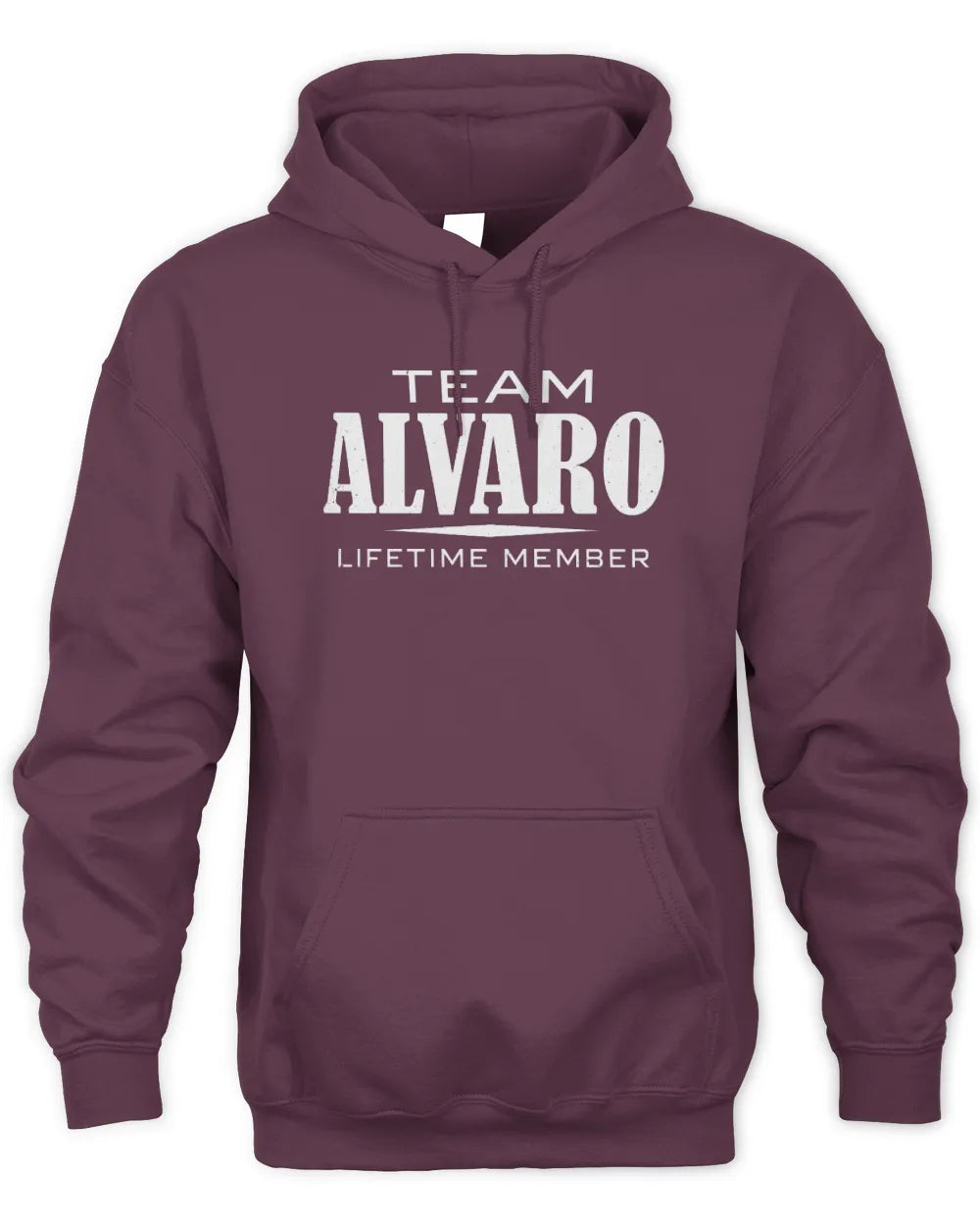 ALVARO BL62-K4-128 - Personalized “Team NAME Lifetime Member” - Unisex Hoodie - Maroon