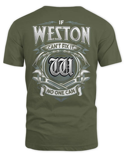 WESTON AP81-K4-626 - Personalized Ahmed Quote Apparel “If Ahmed Can't Fix It, No One Can” - Unisex Standard T-Shirt - Military Green