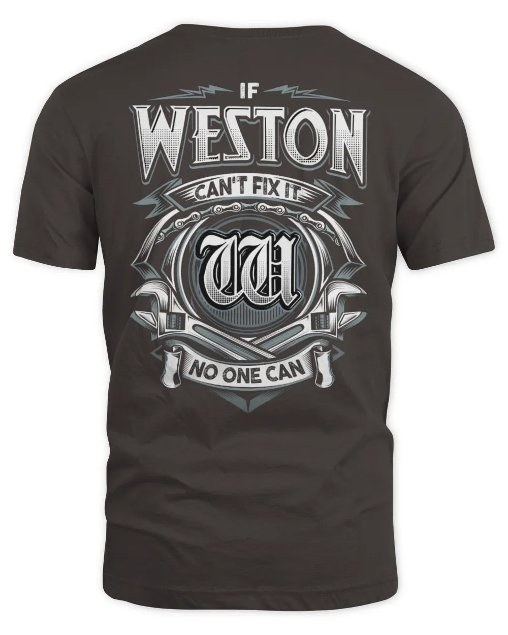 WESTON AP81-K4-626 - Personalized Ahmed Quote Apparel “If Ahmed Can't Fix It, No One Can” - Unisex Standard T-Shirt - Dark Chocolate