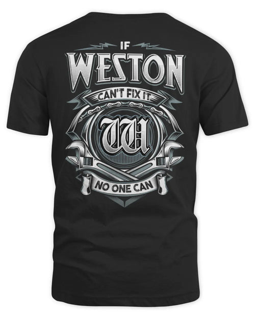 WESTON AP81-K4-626 - Personalized Ahmed Quote Apparel “If Ahmed Can't Fix It, No One Can” - Unisex Standard T-Shirt - Black