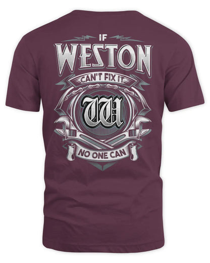 WESTON AP81-K4-626 - Personalized Ahmed Quote Apparel “If Ahmed Can't Fix It, No One Can” - Unisex Standard T-Shirt - Maroon