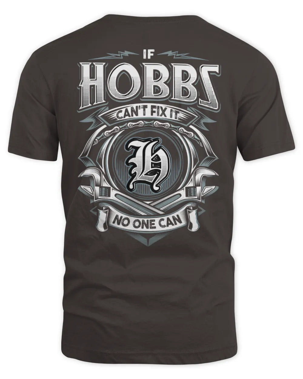 HOBBS AP81-K4-626 - Personalized Ahmed Quote Apparel “If Ahmed Can't Fix It, No One Can” - Unisex Standard T-Shirt - Dark Chocolate