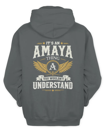 AMAYA KT06-M008 It’s a [NAME] Thing – You Wouldn’t Understand | Personalized Vintage T-Shirt - Unisex Hoodie - Charcoal