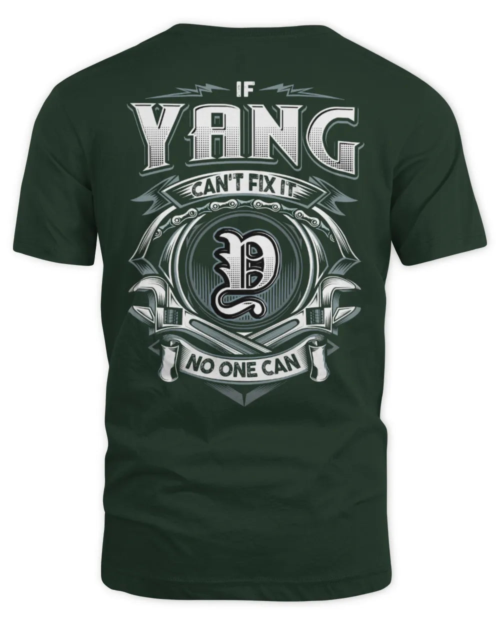YANG AP81-K4-626 - Personalized Ahmed Quote Apparel “If Ahmed Can't Fix It, No One Can” - Unisex Standard T-Shirt - Forest Green
