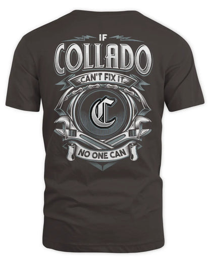 COLLADO AP81-K4-626 - Personalized Ahmed Quote Apparel “If Ahmed Can't Fix It, No One Can” - Unisex Standard T-Shirt - Dark Chocolate