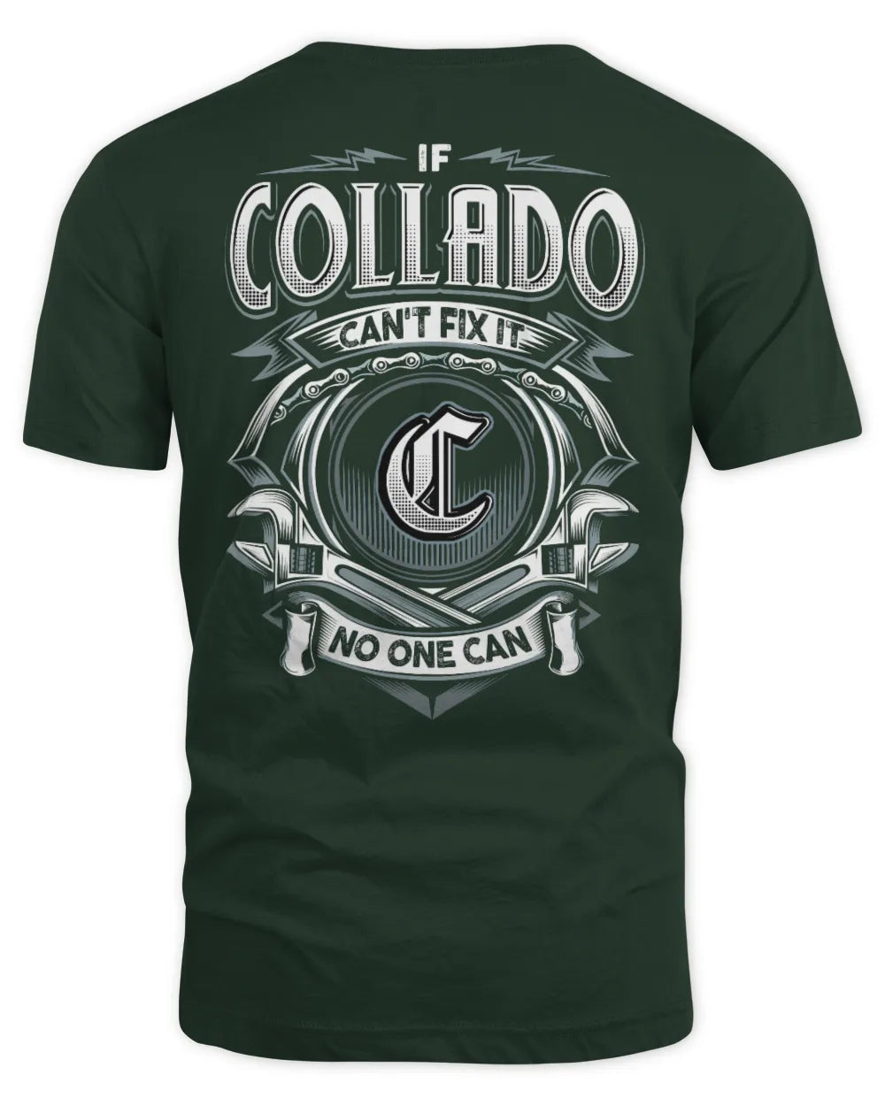 COLLADO AP81-K4-626 - Personalized Ahmed Quote Apparel “If Ahmed Can't Fix It, No One Can” - Unisex Standard T-Shirt - Forest Green