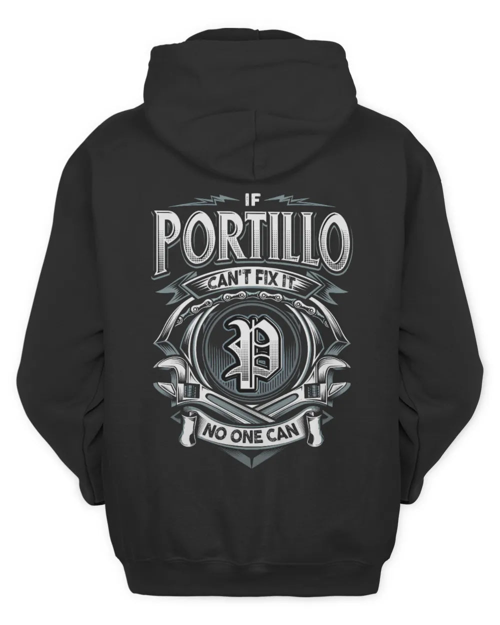PORTILLO AP81-K4-626 - Personalized Ahmed Quote Apparel “If Ahmed Can't Fix It, No One Can” - Unisex Hoodie - Black