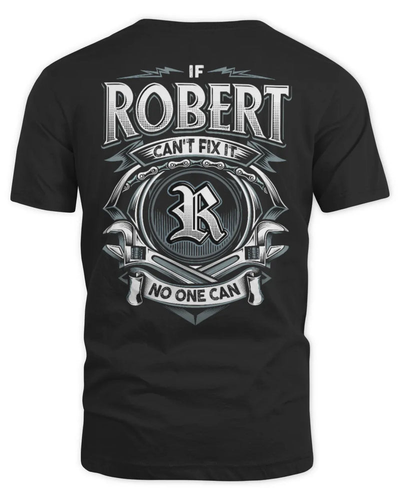 ROBERT AP81-K4-626 - Personalized Ahmed Quote Apparel “If Ahmed Can't Fix It, No One Can” - Unisex Standard T-Shirt - Black