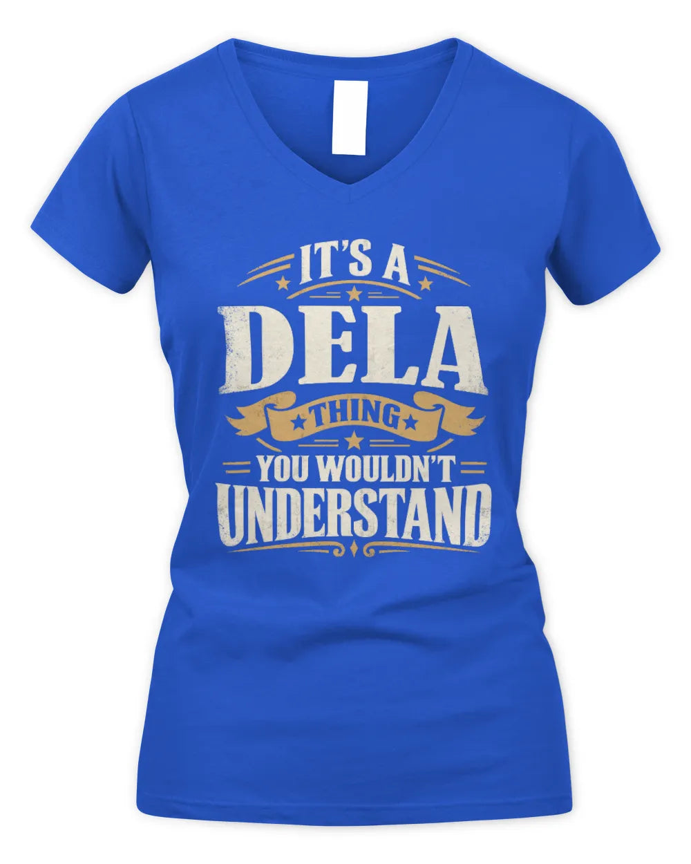 DELA P08 TH51 - Personalized “It’s a/an [NAME] Thing – You Wouldn’t Understand” Shirt - Women's V-Neck T-Shirt - Royal