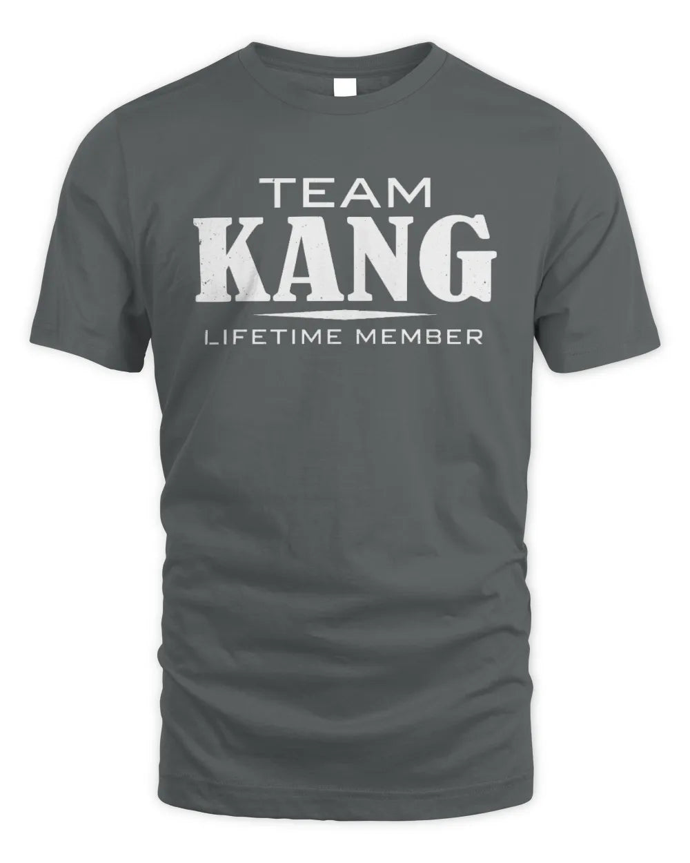 KANG BL62-K4-128 - Personalized “Team NAME Lifetime Member” - Unisex Standard T-Shirt - Charcoal
