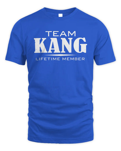 KANG BL62-K4-128 - Personalized “Team NAME Lifetime Member” - Unisex Standard T-Shirt - Royal