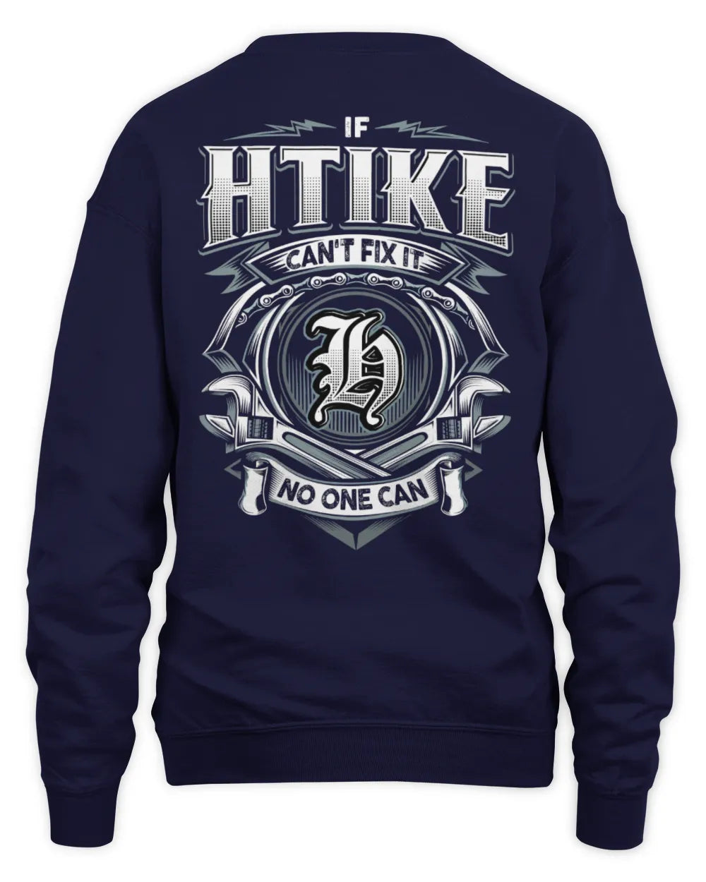 HTIKE AP81-K4-626 - Personalized Ahmed Quote Apparel “If Ahmed Can't Fix It, No One Can” - Unisex Sweatshirt - Navy