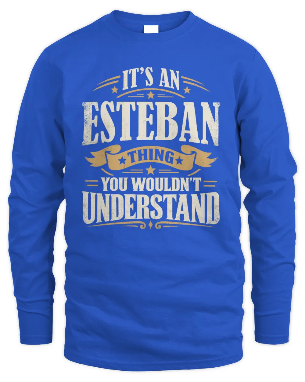 ESTEBAN P08 TH51 - Personalized “It’s a/an [NAME] Thing – You Wouldn’t Understand” Shirt - Men's Long Sleeved T-Shirt - Royal