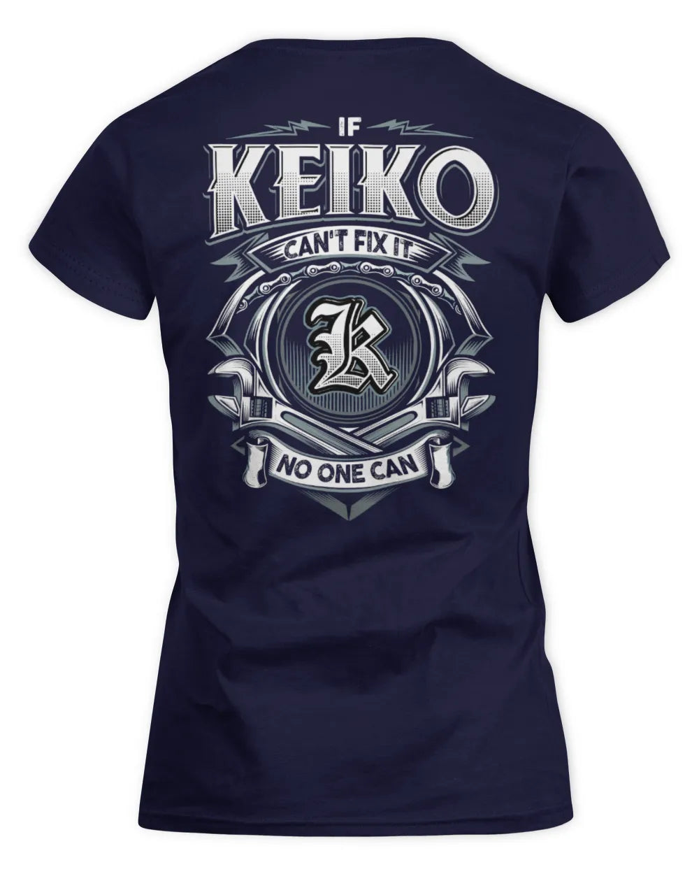 KEIKO AP81-K4-626 - Personalized Ahmed Quote Apparel “If Ahmed Can't Fix It, No One Can” - Women's Standard T-Shirt - Navy