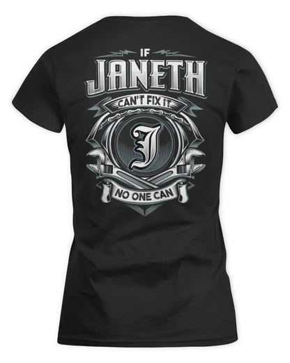 JANETH AP81-K4-626 - Personalized Ahmed Quote Apparel “If Ahmed Can't Fix It, No One Can” - Women's Standard T-Shirt - Black
