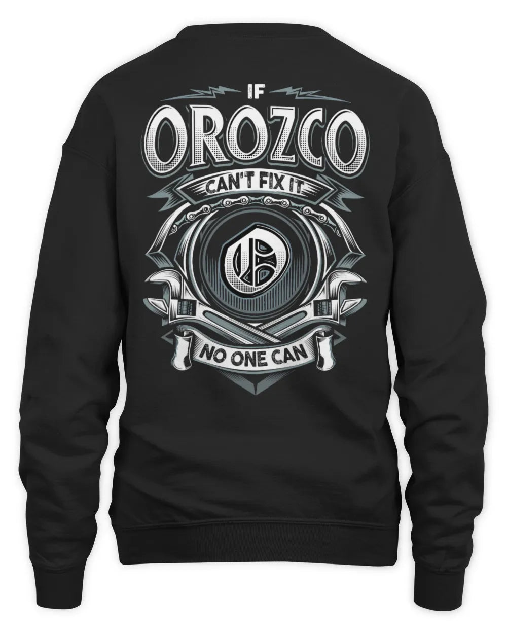 OROZCO AP81-K4-626 - Personalized Ahmed Quote Apparel “If Ahmed Can't Fix It, No One Can” - Unisex Sweatshirt - Black