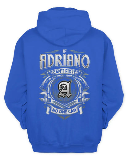 ADRIANO AP81-K4-626 - Personalized Ahmed Quote Apparel “If Ahmed Can't Fix It, No One Can” - Unisex Hoodie - Royal