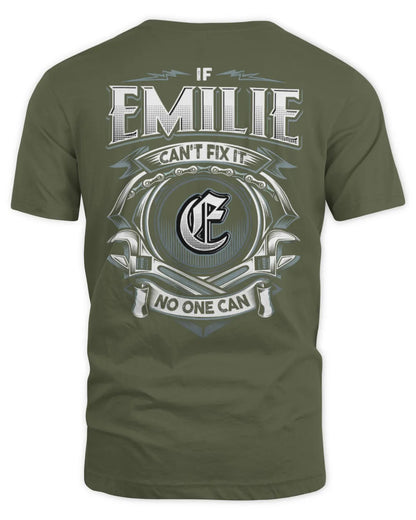 EMILIE AP81-K4-626 - Personalized Ahmed Quote Apparel “If Ahmed Can't Fix It, No One Can” - Unisex Standard T-Shirt - Military Green