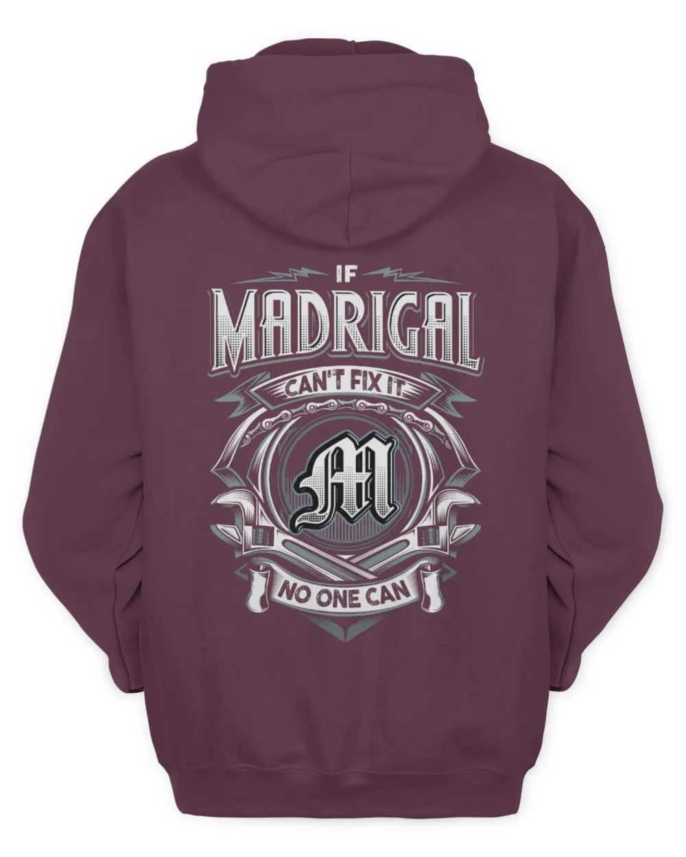 MADRIGAL AP81-K4-626 - Personalized Ahmed Quote Apparel “If Ahmed Can't Fix It, No One Can” - Unisex Hoodie - Maroon