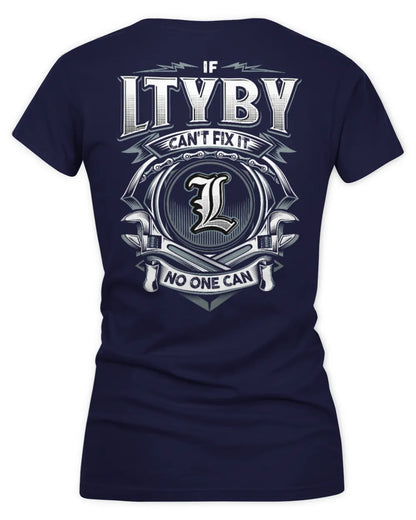 LTYBY AP81-K4-626 - Personalized Ahmed Quote Apparel “If Ahmed Can't Fix It, No One Can” - Women's V-Neck T-Shirt - Navy