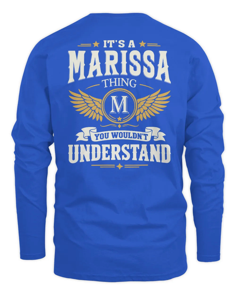 MARISSA KT06-M008 It’s a [NAME] Thing – You Wouldn’t Understand | Personalized Vintage T-Shirt - Men's Long Sleeved T-Shirt - Royal