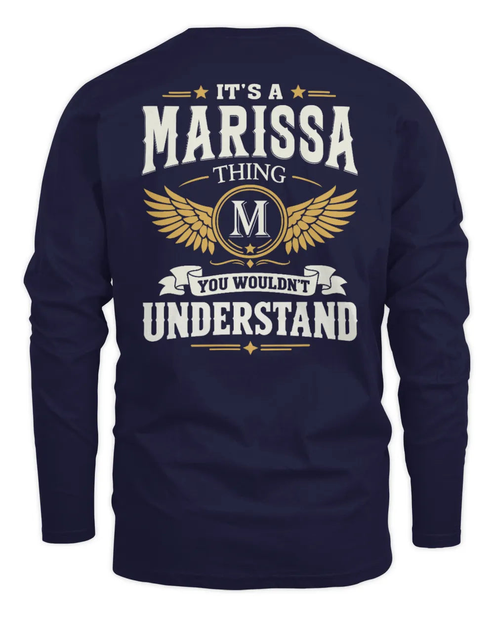 MARISSA KT06-M008 It’s a [NAME] Thing – You Wouldn’t Understand | Personalized Vintage T-Shirt - Men's Long Sleeved T-Shirt - Navy