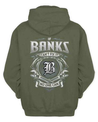 BANKS AP81-K4-626 - Personalized Ahmed Quote Apparel “If Ahmed Can't Fix It, No One Can” - Unisex Hoodie - Military Green