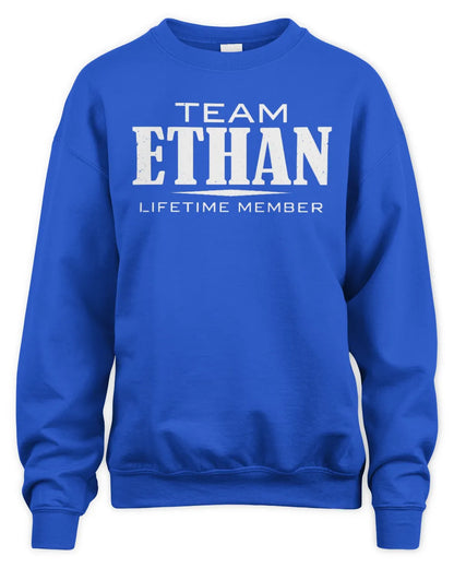 ETHAN BL62-K4-128 - Personalized “Team NAME Lifetime Member” - Unisex Sweatshirt - Royal
