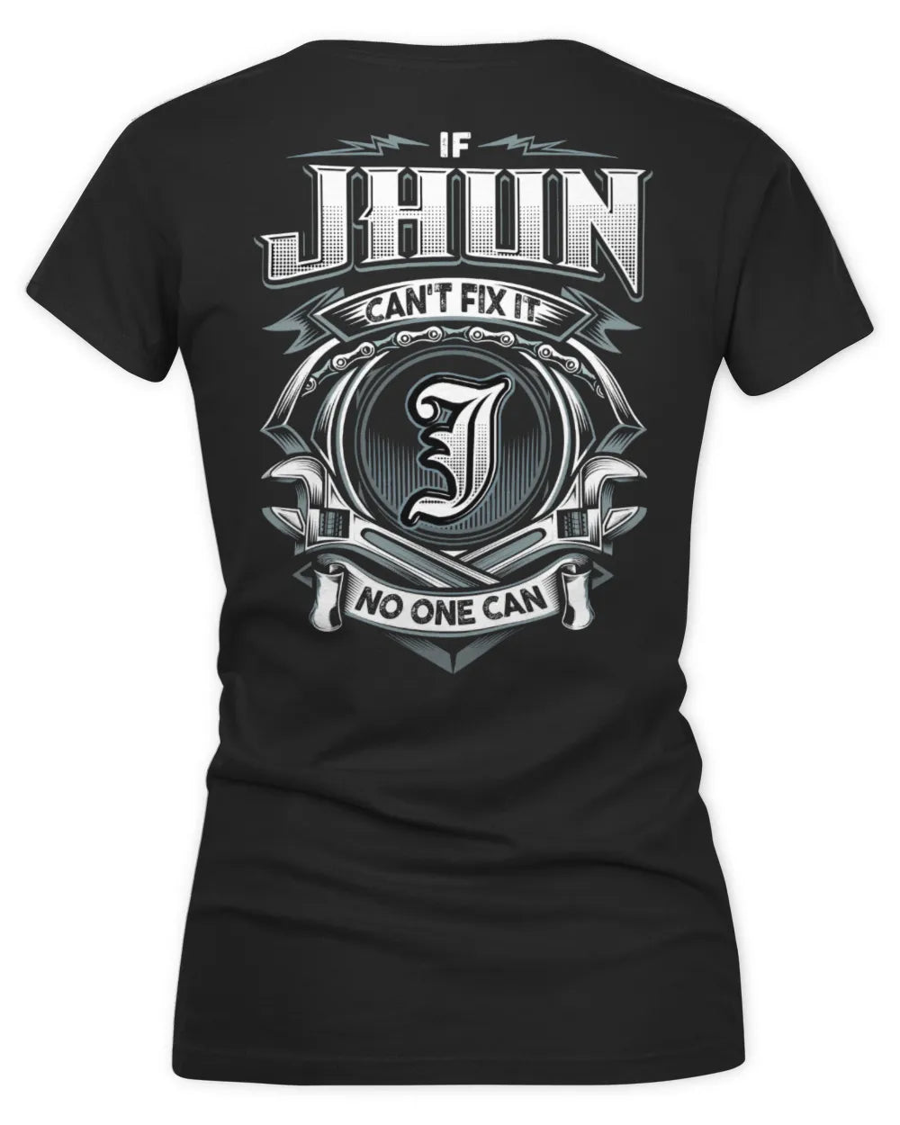 JHUN AP81-K4-626 - Personalized Ahmed Quote Apparel “If Ahmed Can't Fix It, No One Can” - Women's V-Neck T-Shirt - Black