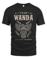 WANDA TP06-K82 – Personalized Classic Style Apparel “Team NAME Lifetime Member” - Unisex Standard T-Shirt - Black