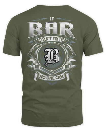 BAR AP81-K4-626 - Personalized Ahmed Quote Apparel “If Ahmed Can't Fix It, No One Can” - Unisex Standard T-Shirt - Military Green