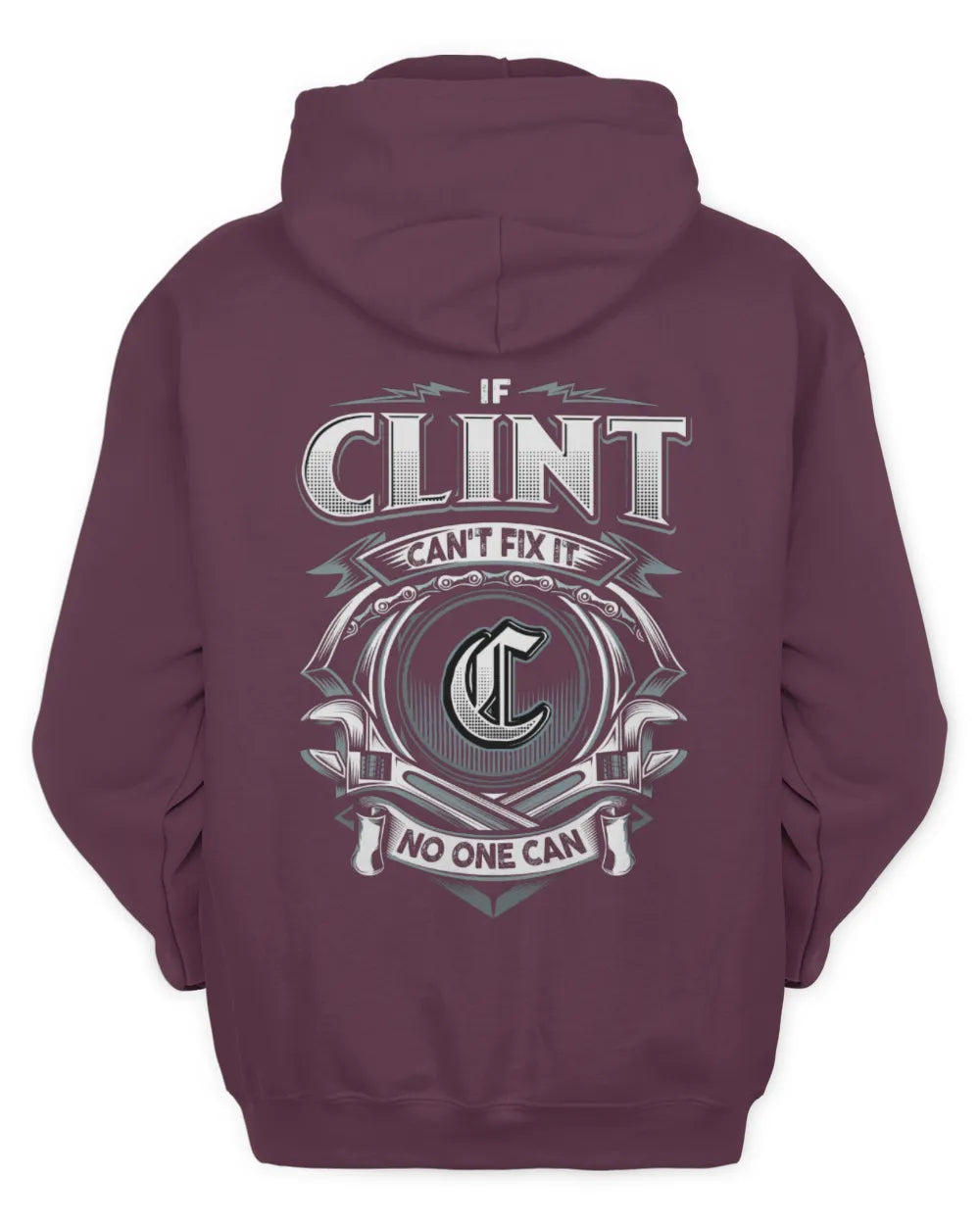 CLINT AP81-K4-626 - Personalized Ahmed Quote Apparel “If Ahmed Can't Fix It, No One Can” - Unisex Hoodie - Maroon