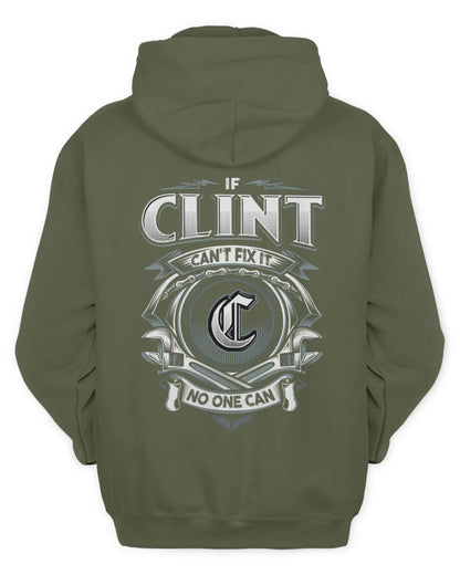 CLINT AP81-K4-626 - Personalized Ahmed Quote Apparel “If Ahmed Can't Fix It, No One Can” - Unisex Hoodie - Military Green